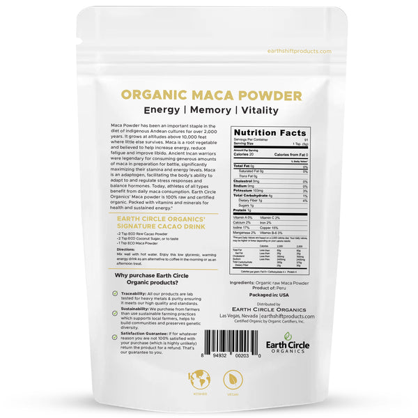Maca Powder | Organic | Kosher - 16oz