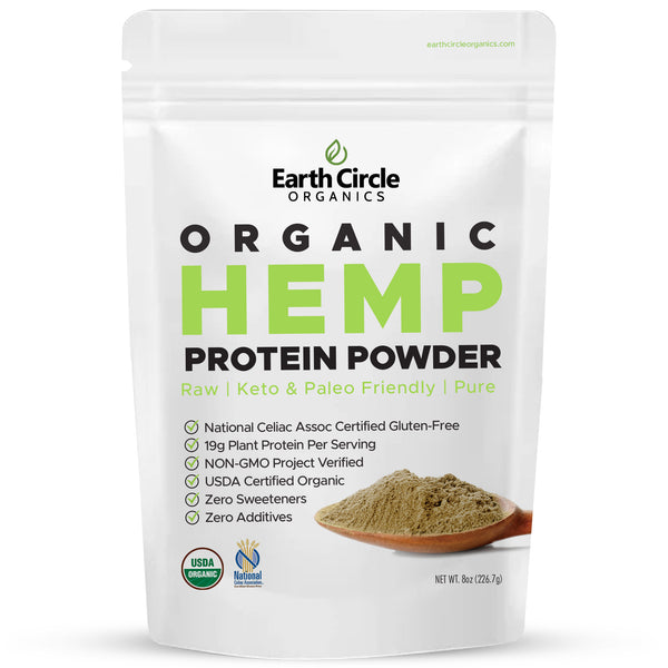 Earth Circle Organics 100% Pure Organic Hemp Protein Powder