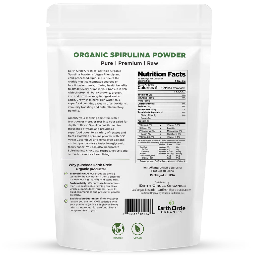 Organic Spirulina Powder - Energy and Immune Boosting Superfood